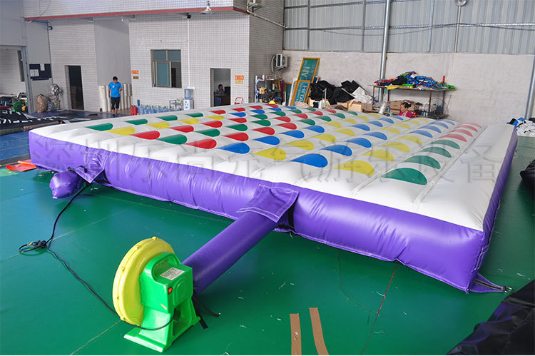 充氣扭扭樂充氣手腳并用氣墊床五顏六色游戲活動手忙腳亂氣模玩具